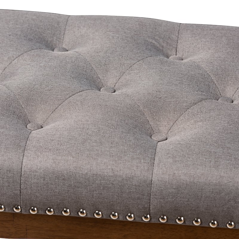Contemporary Fabric Upholstered Bench by Baxton Studio