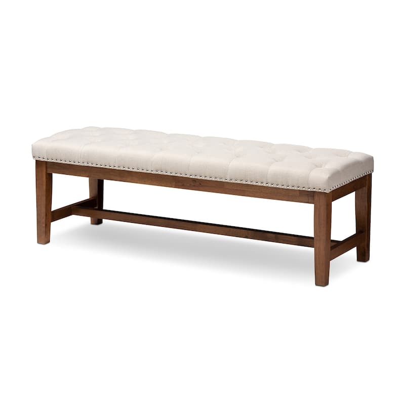 Contemporary Fabric Upholstered Bench by Baxton Studio