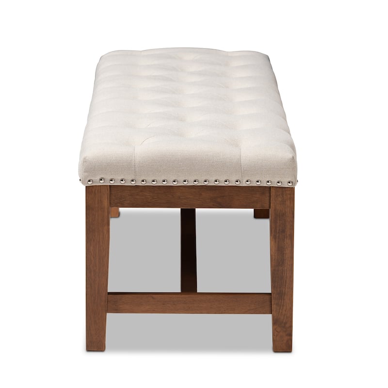 Contemporary Fabric Upholstered Bench by Baxton Studio