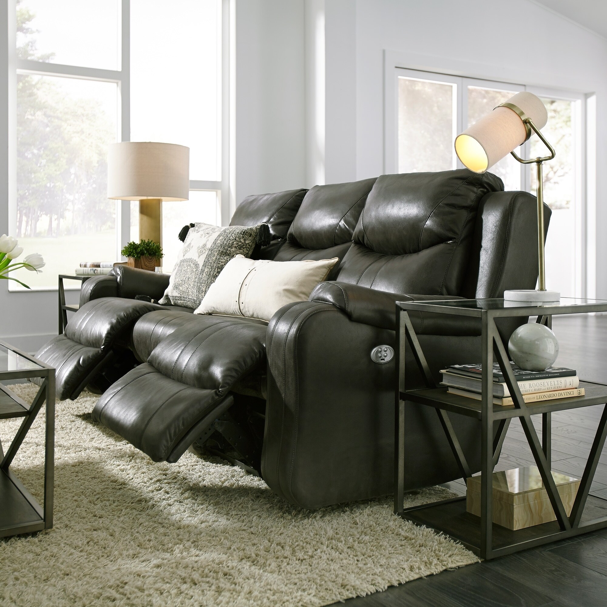 Logan outlet reclining sofa