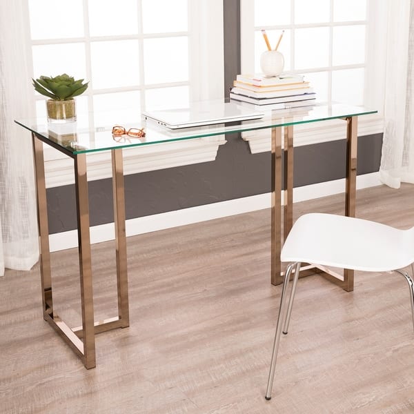 Shop Holly Martin Haxor Champagne Writing Desk On Sale