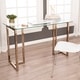 preview thumbnail 1 of 7, SEI Furniture Haxor Champagne Writing Desk