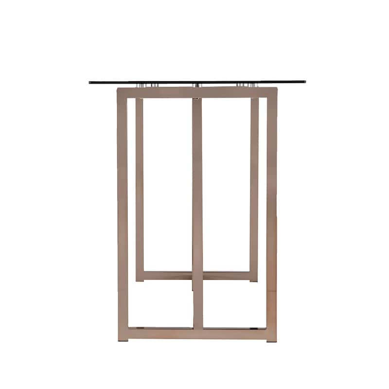 SEI Furniture Haxor Champagne Writing Desk