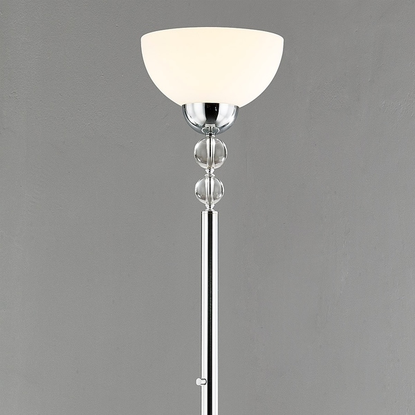 Crystal torchiere hot sale floor lamp