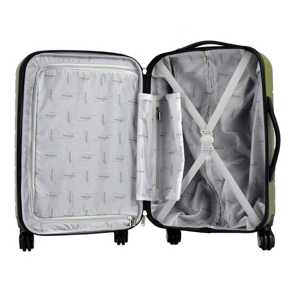 wrangler 2 piece luggage set