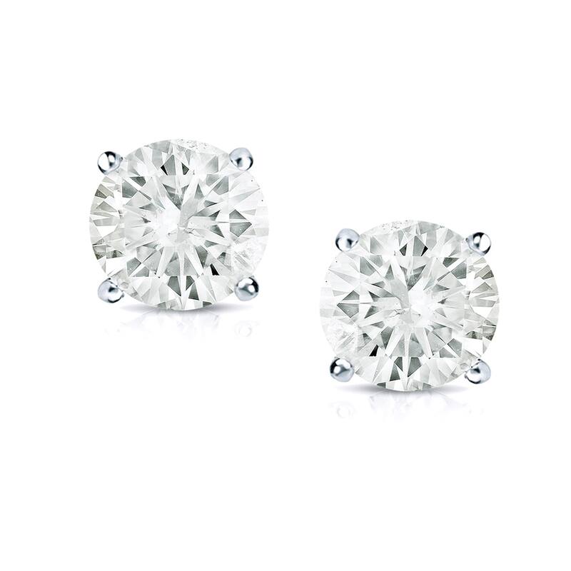 Auriya 2 to 2 1/2ctw Round Diamond Stud Earrings 14k Gold (I-J, SI1-SI2)