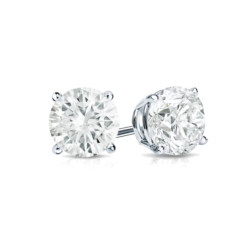 Auriya 2 to 2 1/2ctw Round Diamond Stud Earrings 14k Gold (I-J, SI1-SI2)