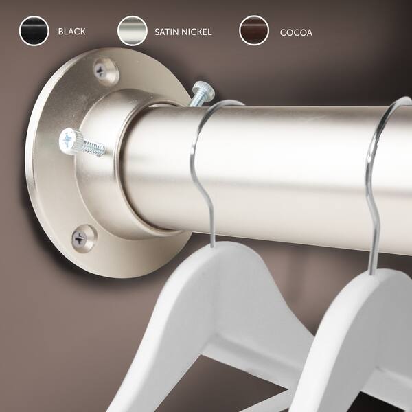 Shop Instyledesign 1 5 Premium Heavy Duty Adjustable Closet Rod