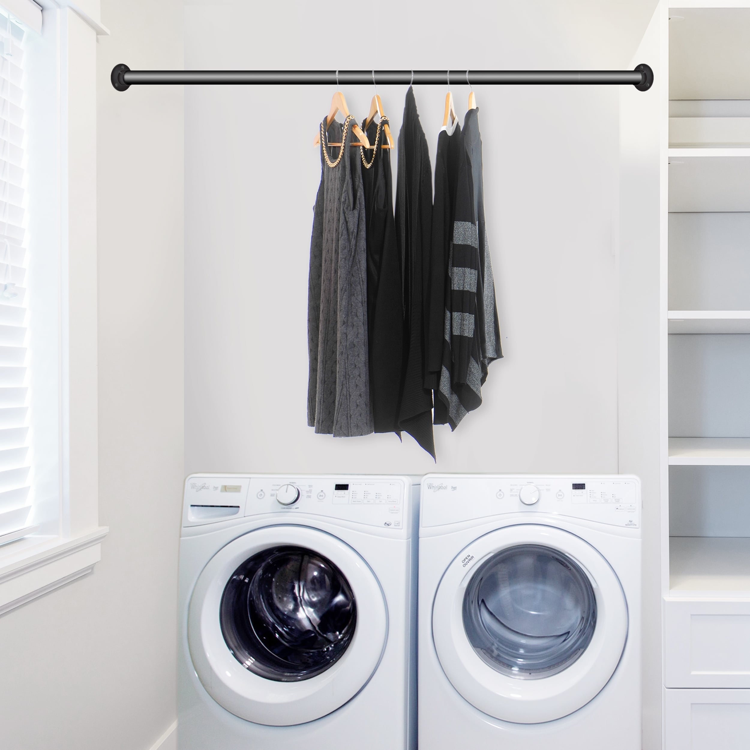 Shop Instyledesign 1 5 Premium Heavy Duty Adjustable Closet Rod