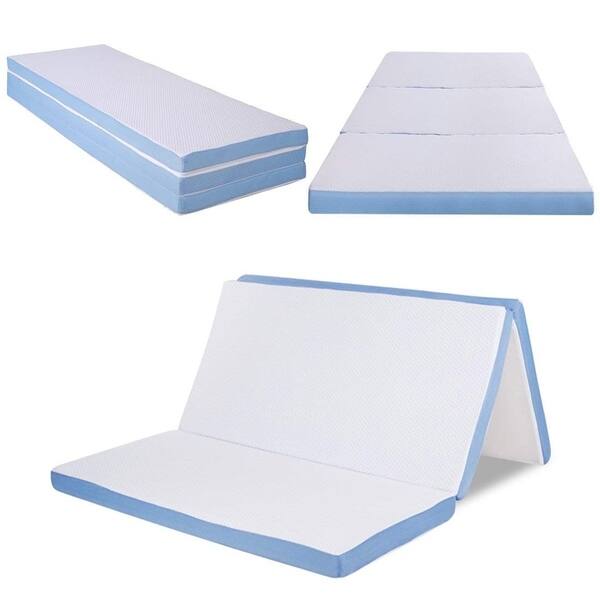 Cr 3 Inch Memory Foam Folding Portable Mattress Full Size Cover Removable 54 X 74 21555252 Folding Portable Mattress Full Size