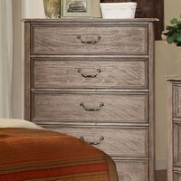Wooden Chest with antique handles, Rustic Natural Brown - Bed Bath ...