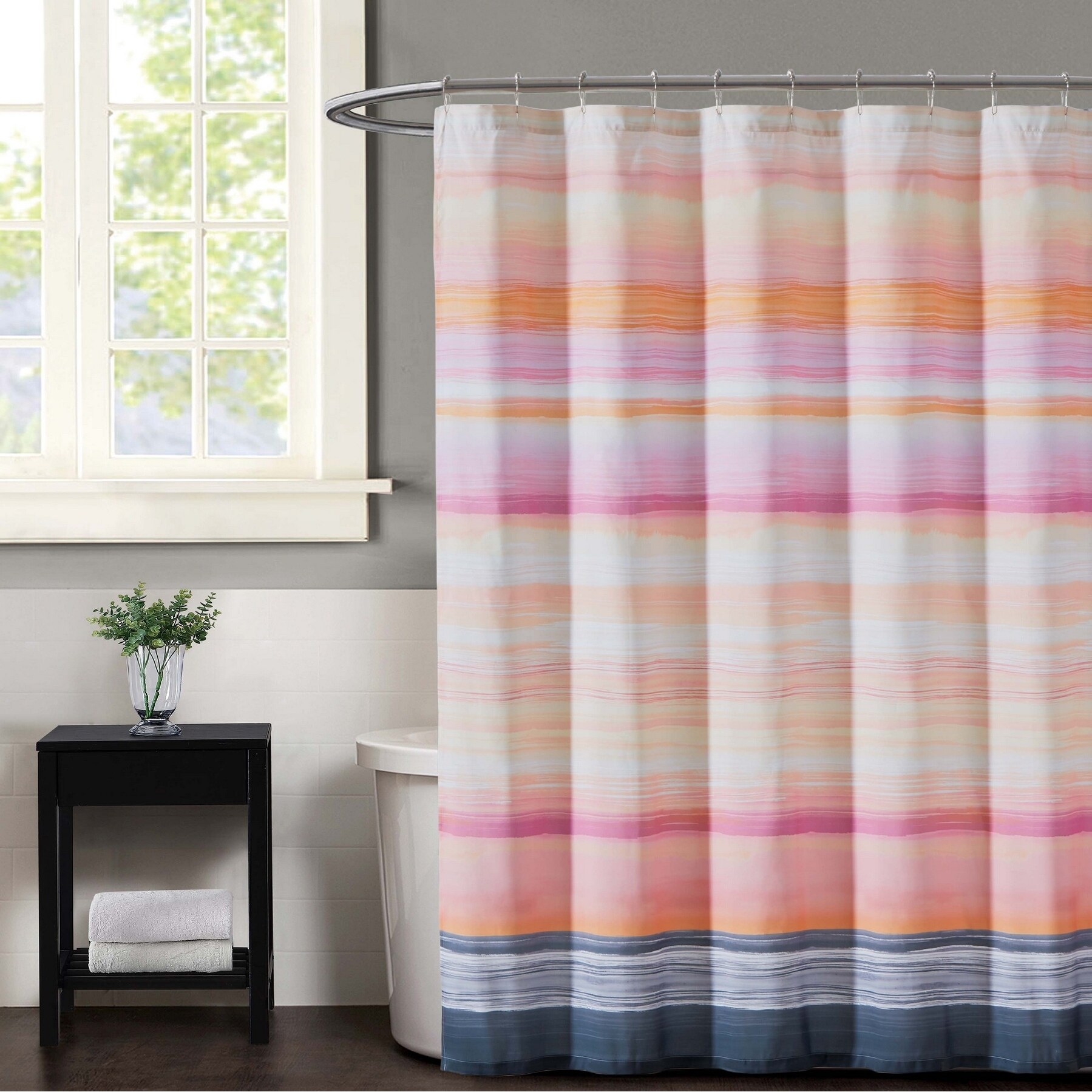 Shop Christian Siriano Sunset Stripe 72 X 72 Shower Curtain