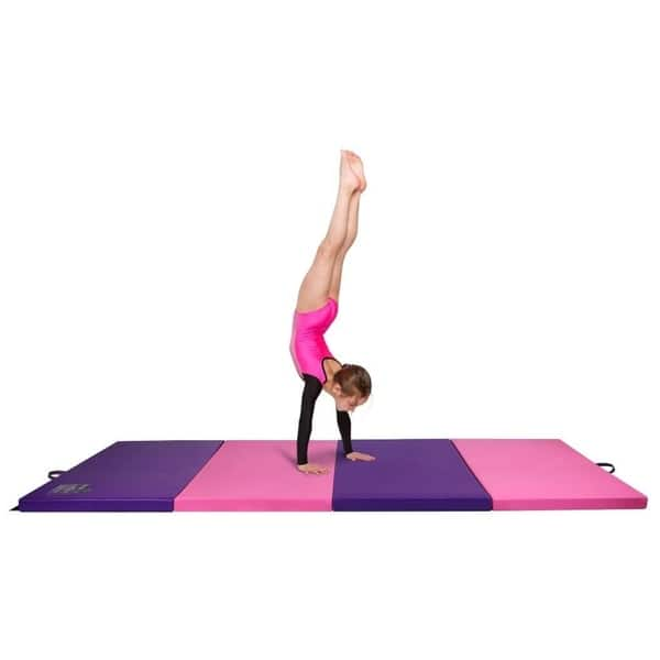 Shop Gymnastics Mat 4 X 8 Quad Folding Tumbling Mats With