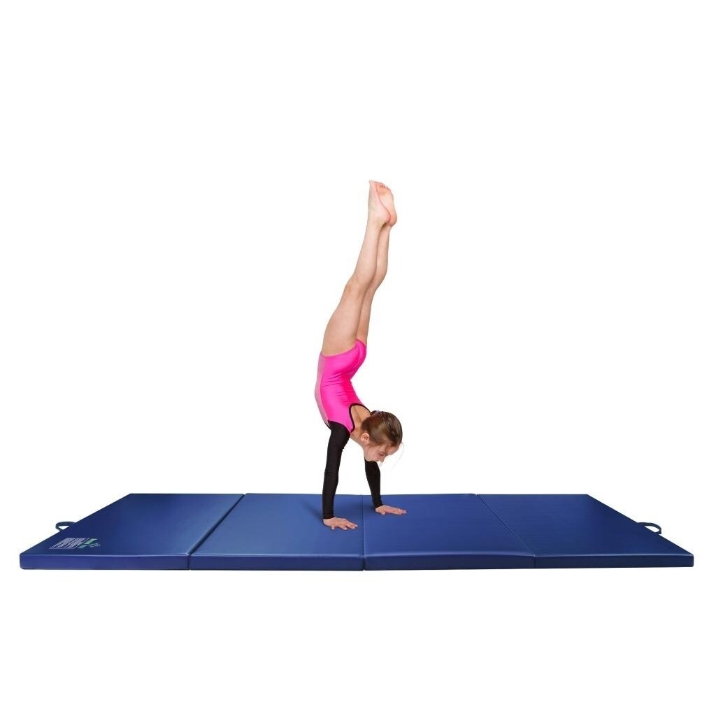 Shop Gymnastics Mat 4 X 8 Quad Folding Tumbling Mats With