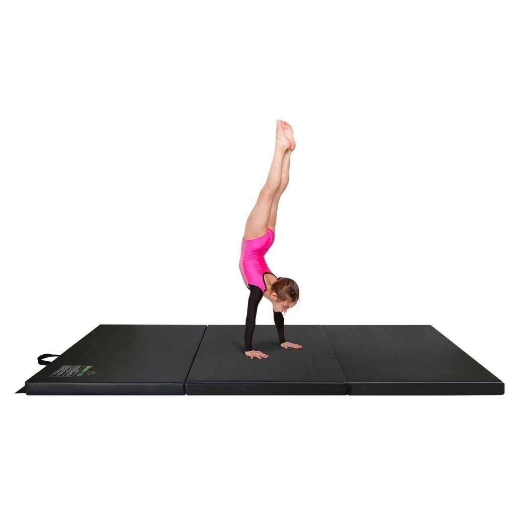 black gymnastics mat
