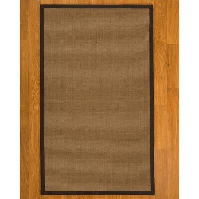 NaturalAreaRugs Banfield Sisal Area Rug 2' 6" x 12" Fudge Border - 2'6" x 12'