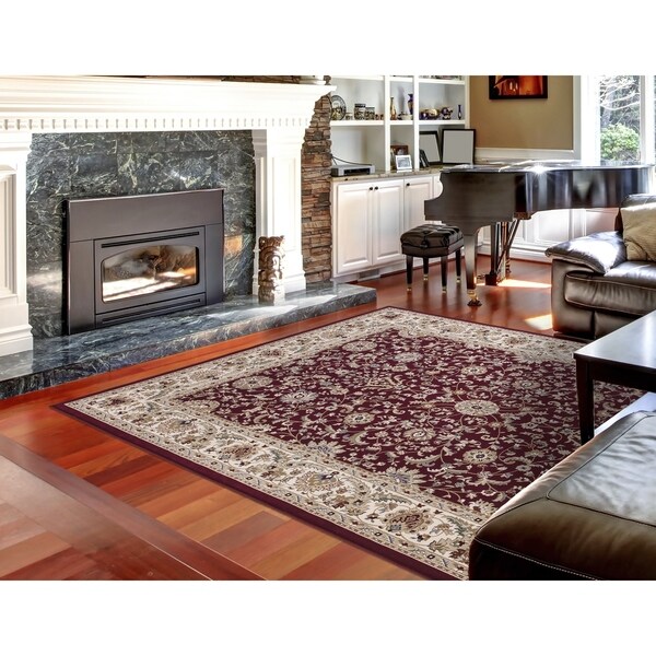 Concord Global Williams Ottoman Red Area Rug - 6'7" x 9'6"/Surplus