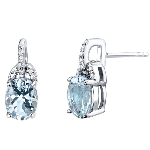 Aquamarine Sterling Silver Pirouette Drop Earrings 2 00 Carats Aquamarine Sterling Silver Pirouette Drop Earrings 2 00 Carats Total On Free Shipping Today 21585457