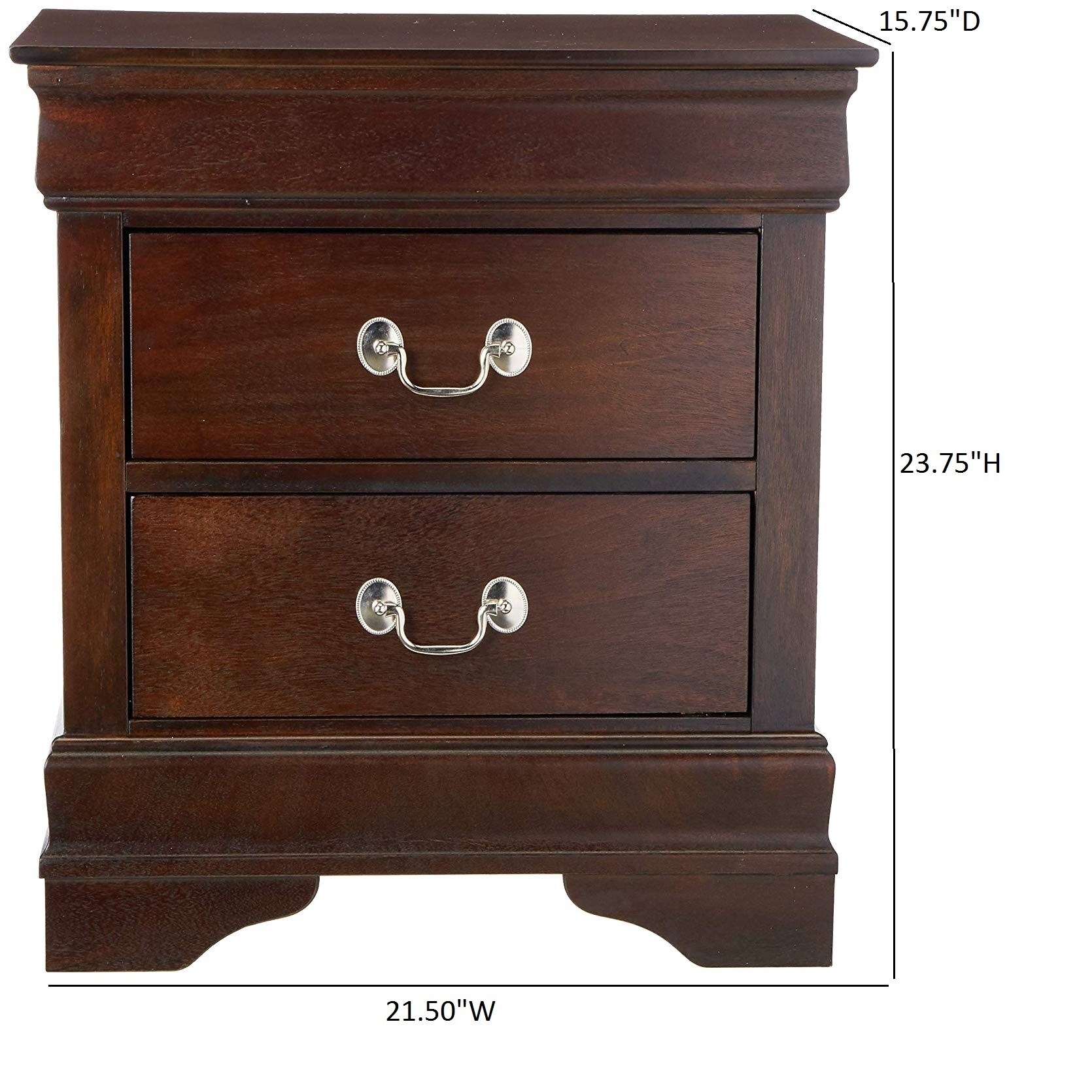 The Louis Philippe Traditional Warm Brown Chest sold at Discount