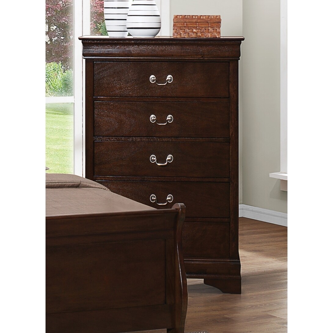 Coaster Furniture Louis Philippe Panel Sleigh Cappuccino Full  Bed 202411F : Home & Kitchen