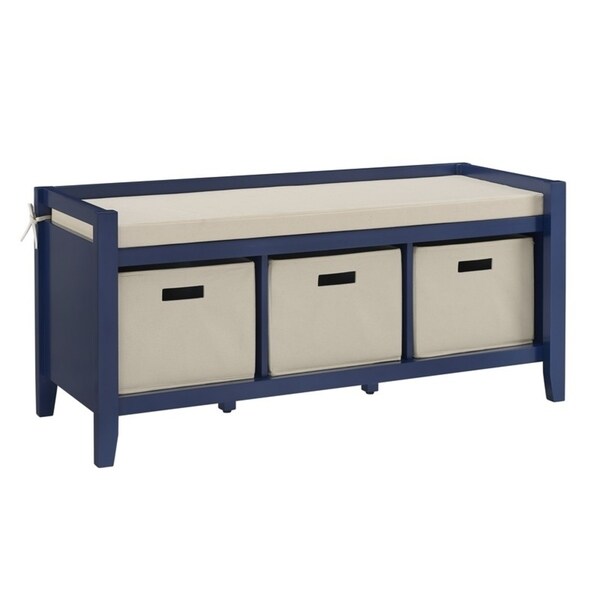 Shop Jax Navy Entryway Bench On Sale Ships To Canada