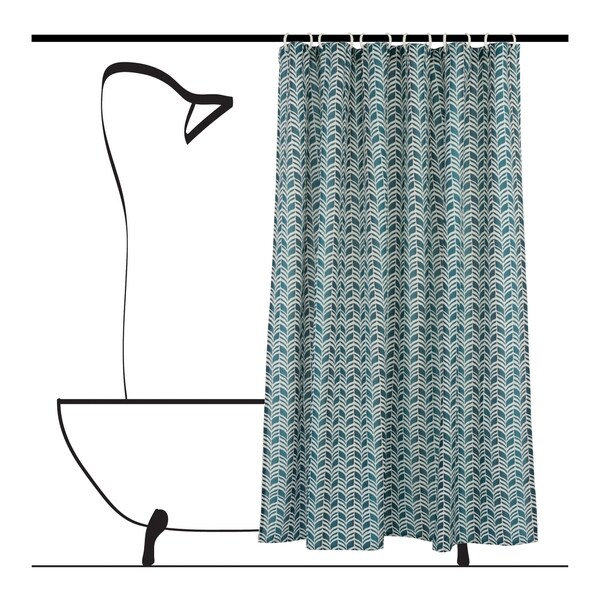 chevron shower curtain set