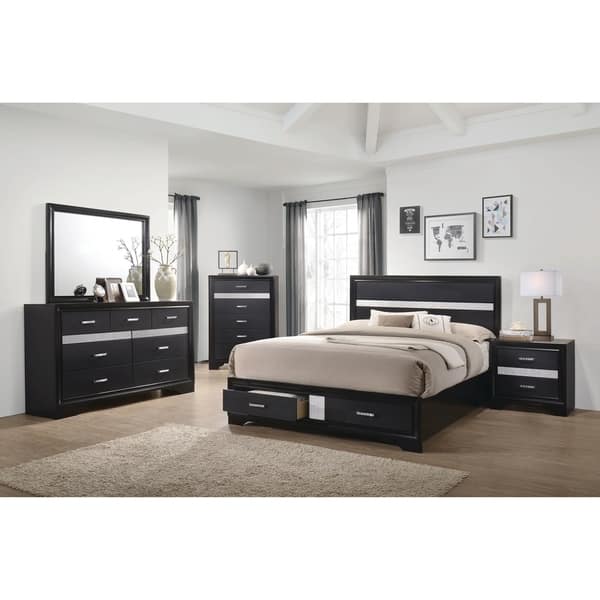 Louis Philippe - Black Bedroom Set Coaster Furniture