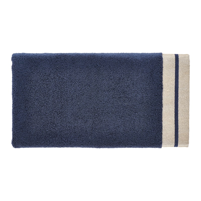 J. Queen New York Lenore Turkish Cotton Striped Border Towel