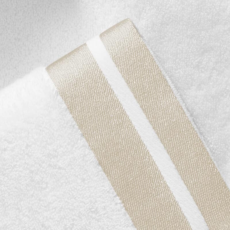 J. Queen New York Lenore Turkish Cotton Striped Border Towel