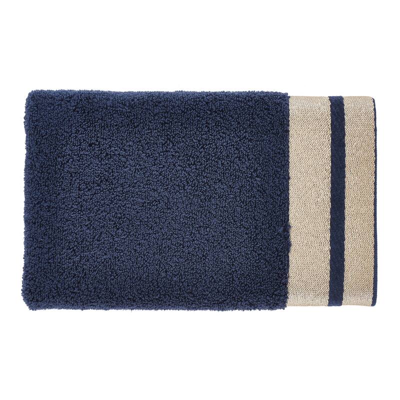 J. Queen New York Lenore Turkish Cotton Striped Border Towel