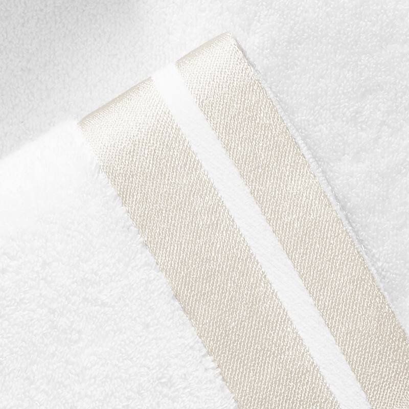 J. Queen New York Lenore Turkish Cotton Striped Border Towel