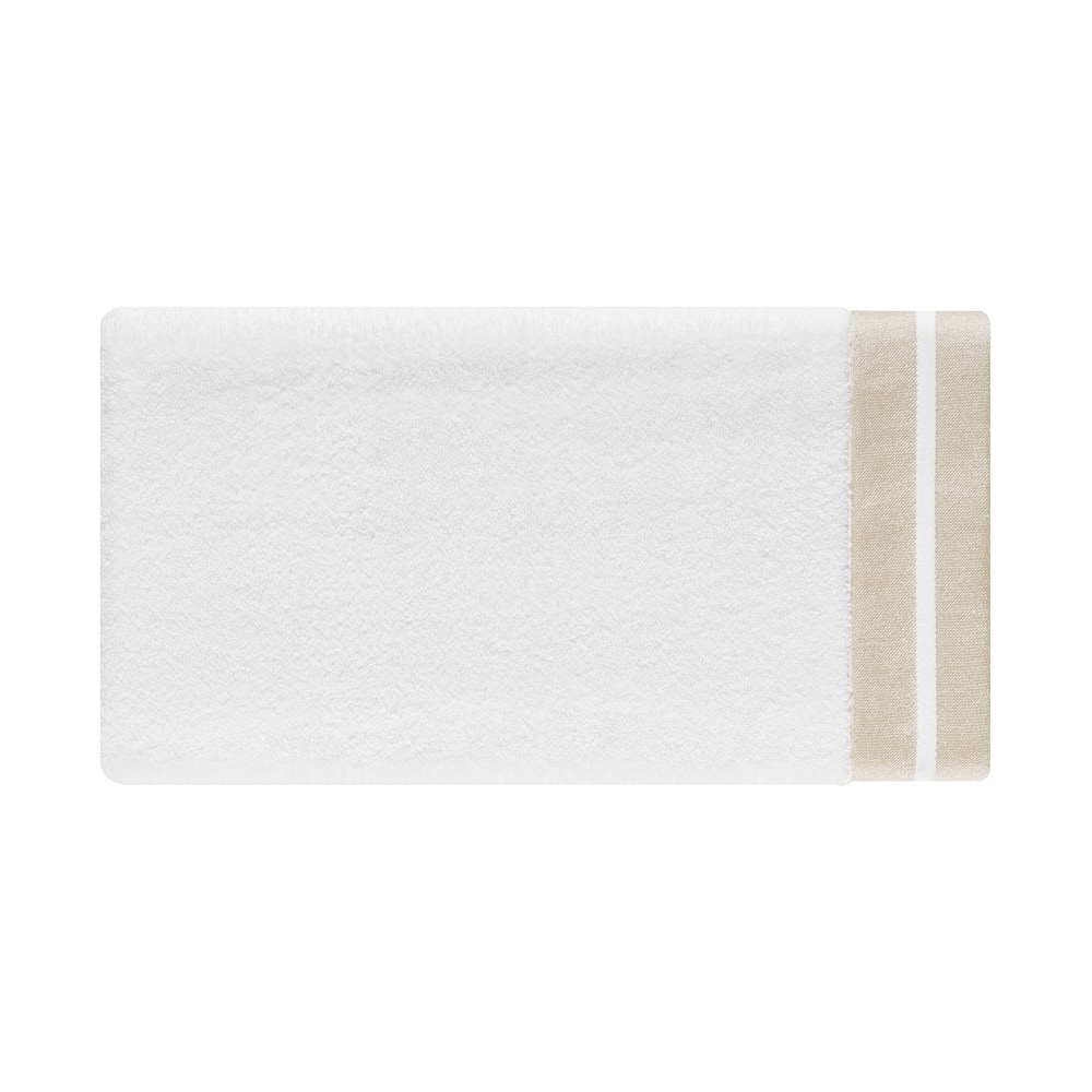 J. Queen New York Lenore Turkish Cotton Striped Border Towel