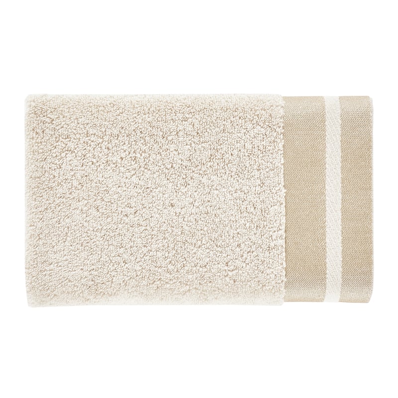 J. Queen New York Lenore Turkish Cotton Striped Border Towel