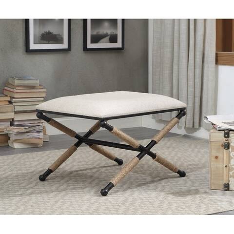 Ella Campaign Accent Stool