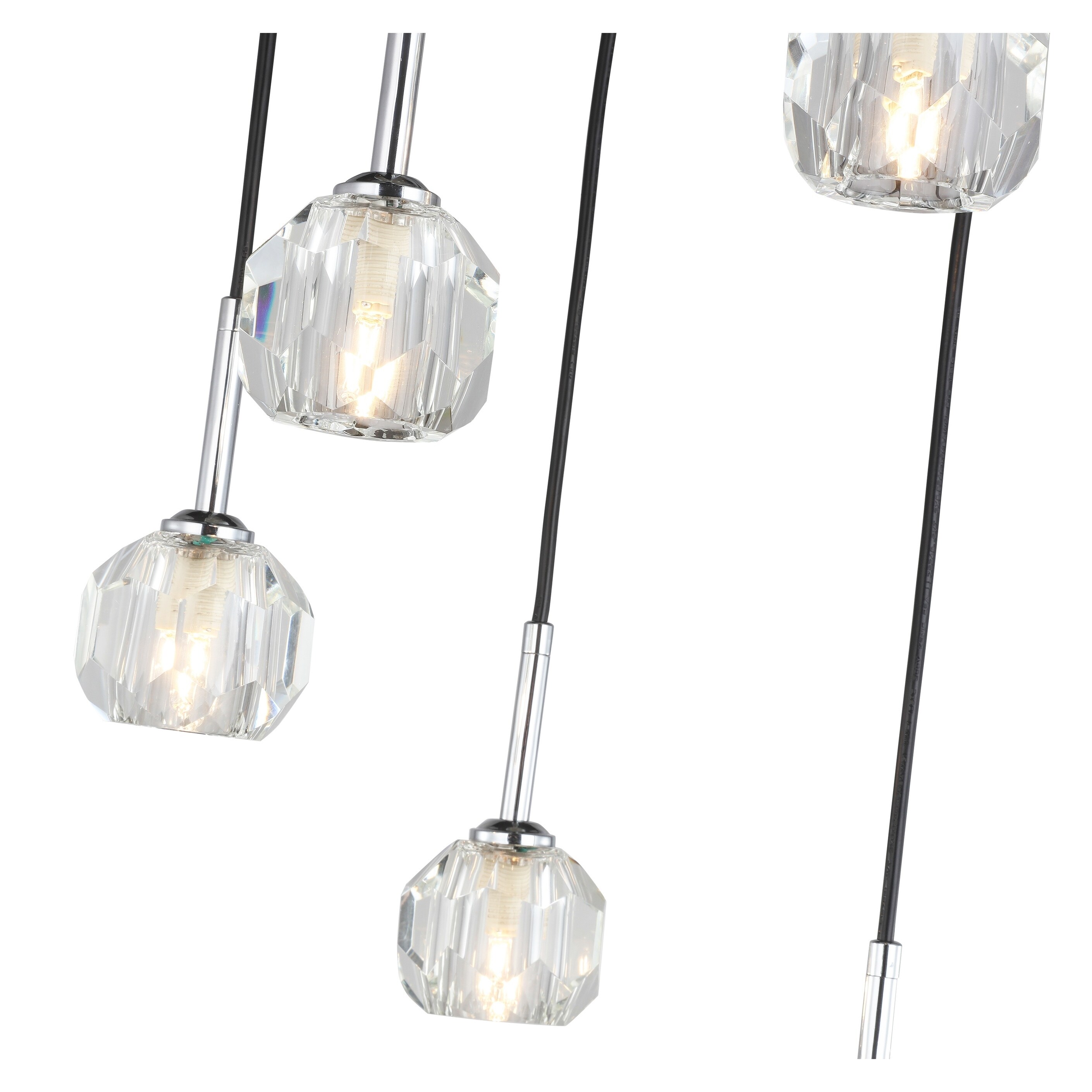 Woodbridge Lighting 13625STN-M00AMB 5-Light Mini Pendant Cluster Satin Nickel Woodbridge Lighting 13625STN-M00AMB 5-Light Mini Pendant Cluster Satin Nickel
