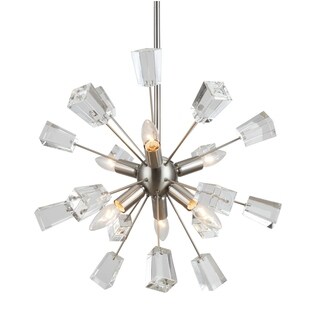 Woodbridge Lighting 17916CBR Stardust 6-light Sputnik Chandelier (Nickel) - Chandeliers For Bedrooms by Overstock.com