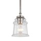 preview thumbnail 1 of 6, Woodbridge Lighting Elliot Mini-pendant Nickel
