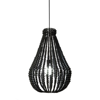 Beaded Pendant Chandelier (Black) - Chandeliers For Bedrooms by Overstock.com