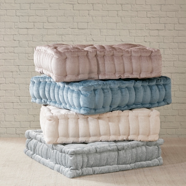 Charvi Chenille Floor Pillow Cushion by Intelligent Designs