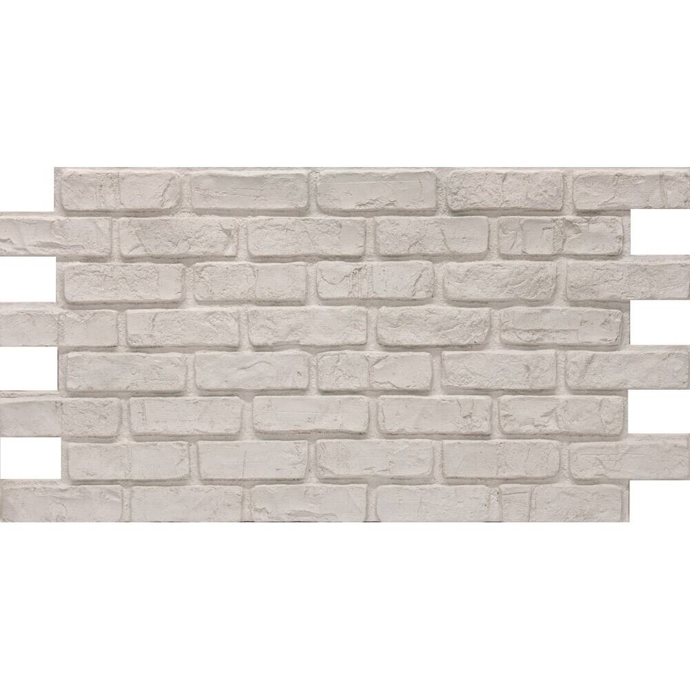 CompStone Faux Panels - Used Brick - White