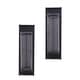 preview thumbnail 5 of 3, Danya B. Metal Pillar Candle Sconces with Glass Inserts (Set of 2)