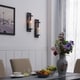 preview thumbnail 2 of 3, Danya B. Metal Pillar Candle Sconces with Glass Inserts (Set of 2)