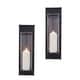 preview thumbnail 3 of 3, Danya B. Metal Pillar Candle Sconces with Glass Inserts (Set of 2)