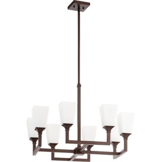 Quorum Five Light Oiled Bronze Amber Scavo Glass Up Chandelier Quorum Five Light Oiled Bronze Amber Scavo Glass Up Chandelier