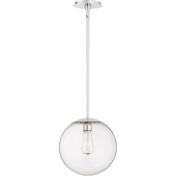 Quorum International Clear Globe Pendant Family. 1 Light Clear Screw On Sphere Glass Downlight.