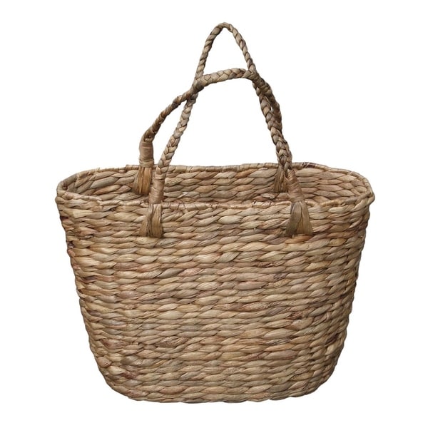 Offex Handmade Wicker Tote Bag with Stapes