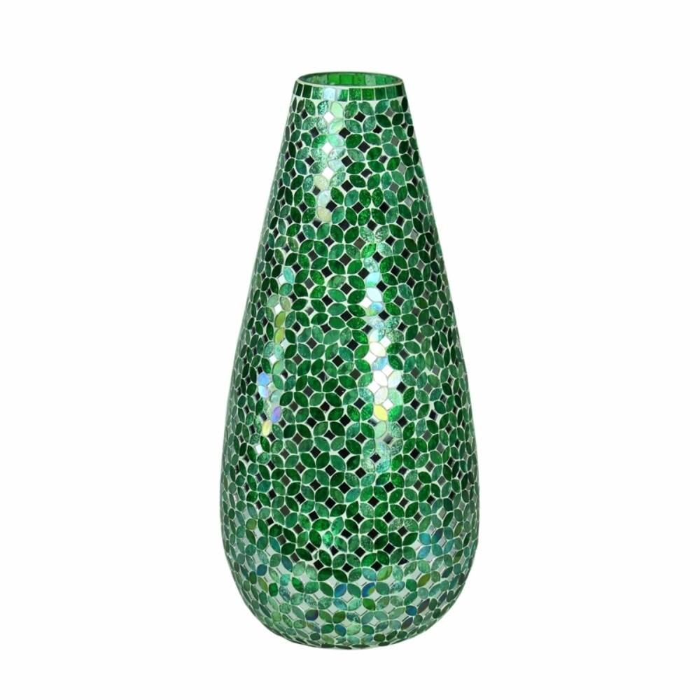 Exquisite Mosaic Glass Vase, Multicolor