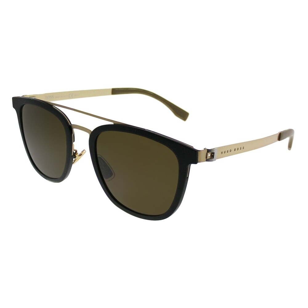 hugo boss gold frame sunglasses