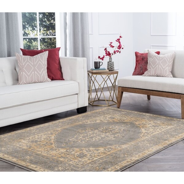 Alise Rugs Soho Transitional Border Area Rug - 8'9 x 12'3