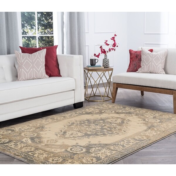 Alise Rugs Soho Transitional Border Area Rug - 8'9 x 12'3